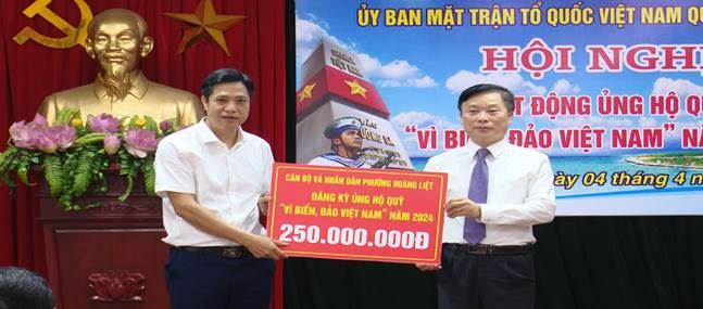 Uỷ ban MTTQ Việt Nam quận Hoàng Mai tổ chức hội nghị phát động ủng hộ quỹ “Vì biển, đảo Việt Nam” năm 2024