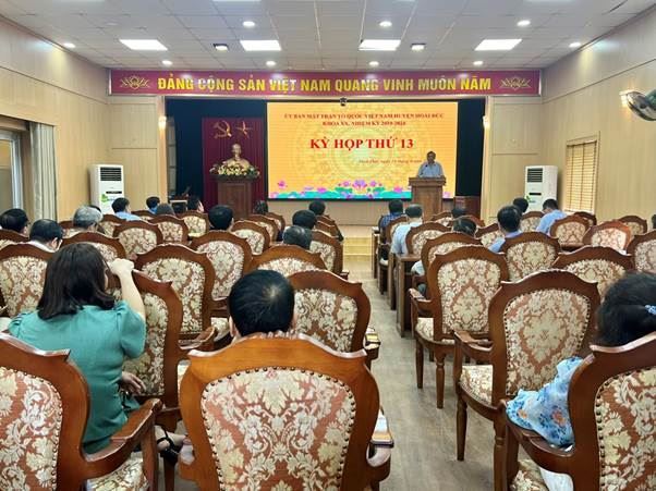 Uỷ ban MTTQ Việt Nam huyện Hoài Đức nhiệm kỳ 2019 - 2024 tổ chức Kỳ họp thứ 13 