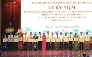 Kỷ niệm 29 năm ngày thành lập Hội Người cao tuổi Việt Nam; biểu dương người cao tuổi tiêu biểu tham gia xây dựng hệ thống chính trị cơ sở giai đoạn 2019 - 2024