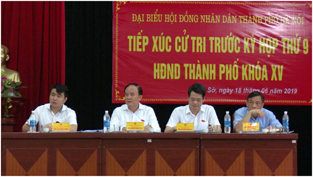 Tổ đại biểu HĐND thành phố Hà Nội TXCT tại xã Đắc Sở