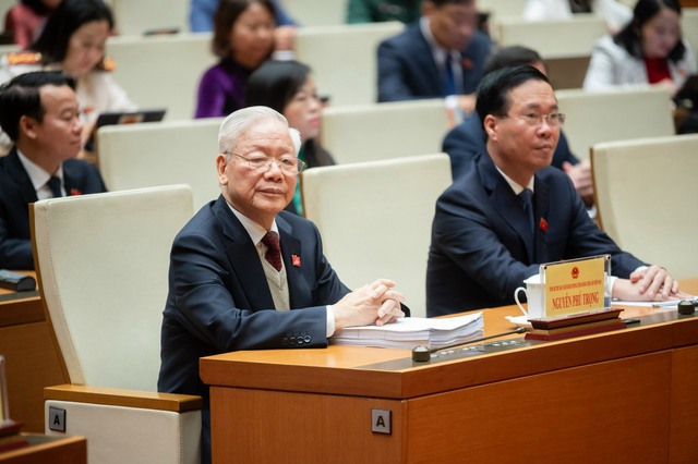 Tổng Bí thư Nguyễn Phú Trọng dự Phiên khai mạc Kỳ họp bất thường lần thứ 5 của Quốc hội - Ảnh 2.