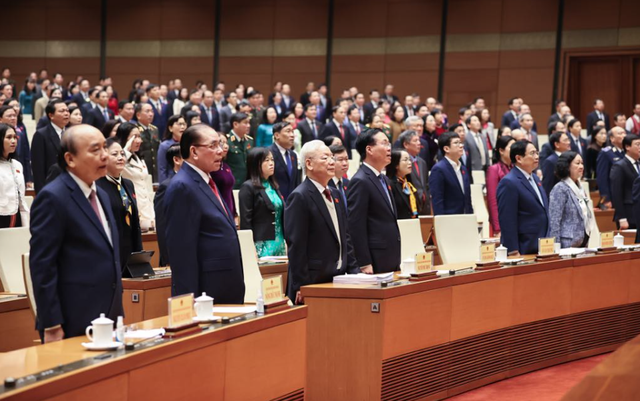 Tổng Bí thư Nguyễn Phú Trọng dự Phiên khai mạc Kỳ họp bất thường lần thứ 5 của Quốc hội - Ảnh 1.