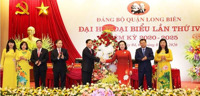 Đại hội đại biểu Đảng bộ quận Long Biên lần thứ  IV, nhiệm kỳ 2020 - 2025 thành công tốt đẹp