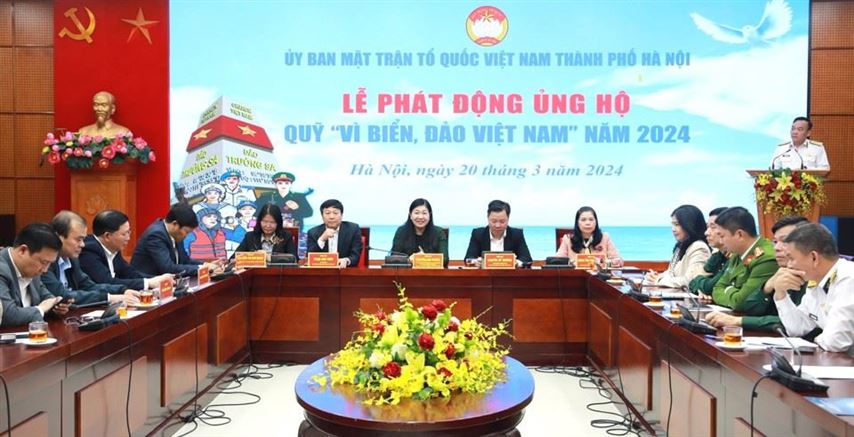 Gần 40 tỷ đồng đăng ký ủng hộ quỹ “Vì biển, đảo Việt Nam” TP Hà Nội năm 2024