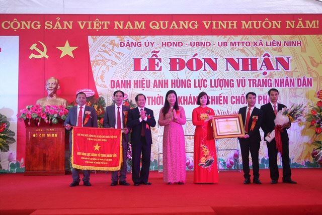 Xã Liên Ninh, huyện Thanh Trì long trọng tổ chức Lễ đón nhận danh hiệu Anh hùng lực lượng vũ trang nhân dân thời kỳ kháng chiến chống Pháp
