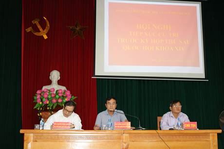 Đại biểu Quốc hội tiếp xúc cử tri tại xã Đồng Quang, huyện Quốc Oai
