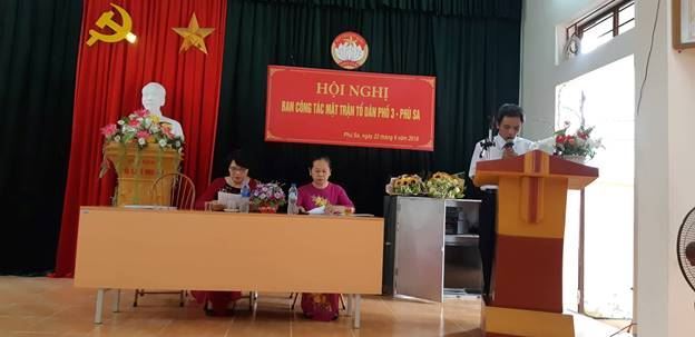 Hội nghị Ban công tác Mặt trận điểm phường Viên Sơn, thị xã Sơn Tây