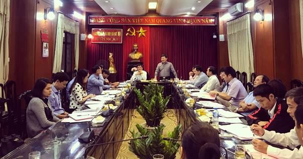 Ủy ban MTTQ Việt Nam thành phố Hà Nội làm việc với huyện Sóc Sơn về công tác chuẩn bị Đại hội và công tác nhân sự Đại hội MTTQ Việt Nam các cấp nhiệm kỳ 2019-2024