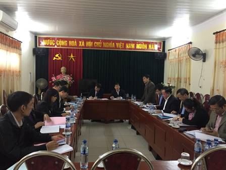 Ủy ban MTTQ Việt Nam thành phố Hà Nội làm việc với thị xã Sơn Tây về công tác chuẩn bị Đại hội.
