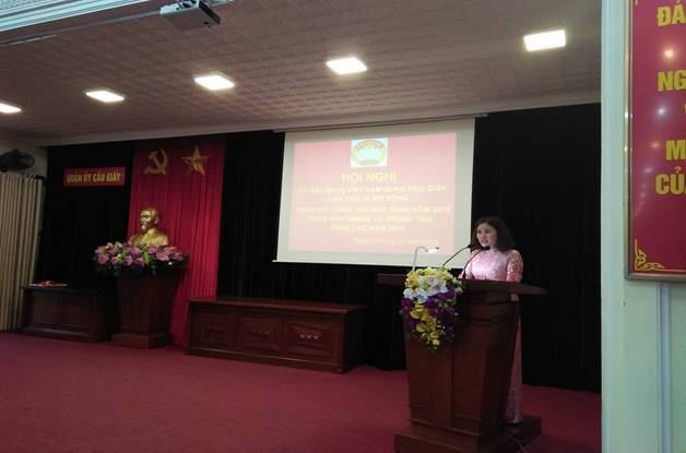 Hội nghị Ủy ban MTTQ Việt Nam quận Cầu Giấy lần thứ 14 nhiệm kỳ 2014-2019