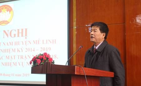 Ủy ban MTTQ Việt Nam huyện Mê Linh tổ chức hội nghị tổng kết công tác năm 2018, triển khai phương hướng nhiệm vụ năm 2019