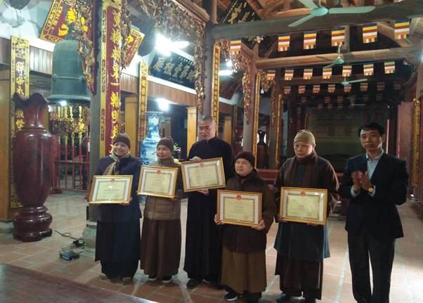 Ban trị sự Phật giáo quận Cầu Giấy tổng kết công tác Phật sự năm 2018