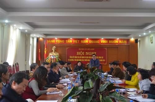 Ban chỉ đạo thực hiện Quy chế dân chủ ở cơ sở, Ban Chỉ đạo công tác tôn giáo huyện Mê Linh tổ chức hội nghị tổng kết công tác năm 2018.
