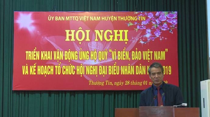 Huyện Thường Tín triển khai Kế hoạch vận động quỹ “Vì biển, đảo Việt Nam” 