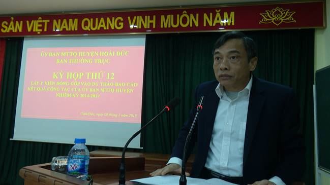Ủy ban MTTQ Việt Nam huyện khóa XIX tổ chức hội nghị lần thứ 12