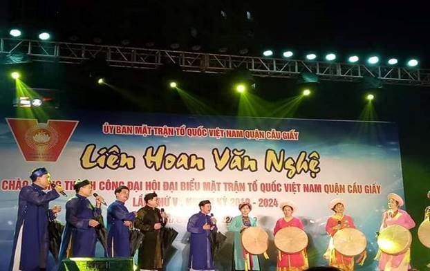 Liên hoa văn nghệ chào mừng Đại hội MTTQ Việt Nam quận Cầu Giấy nhiệm kỳ 2019-2024