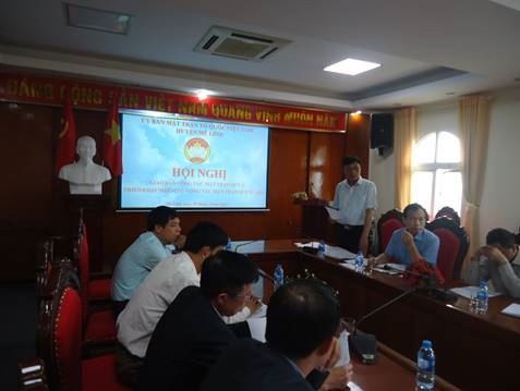 Ủy ban MTTQ Việt Nam huyện Mê Linh tổ chức hội nghị giao ban công tác Mặt trận quý I năm 2019.