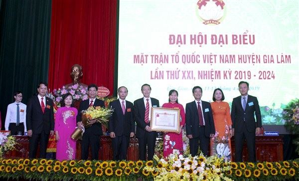 Đại hội đại biểu MTTQ Việt Nam huyện Gia Lâm lần thứ XXI, nhiệm kỳ 2019 – 2024.