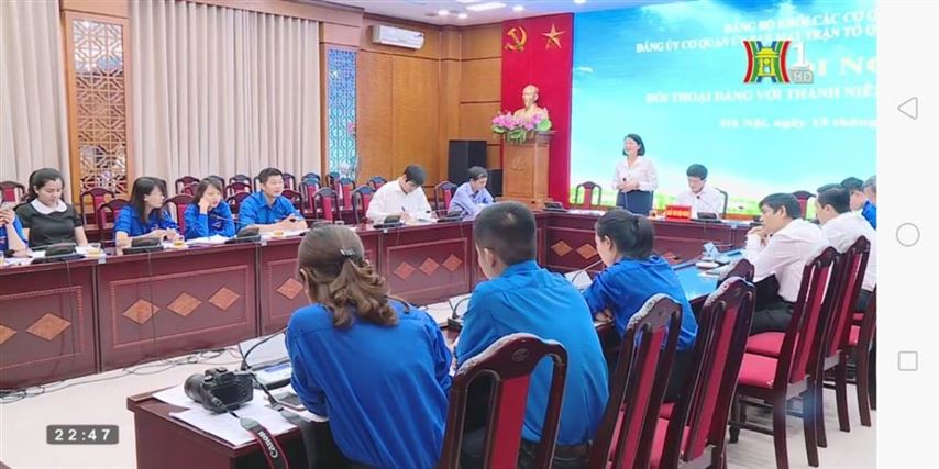 Ban chấp hành Đoàn TNCS Hồ Chí Minh cơ quan Ủy ban MTTQ Việt Nam TP Hà Nội tổ chức Hội nghị đối thoại “Đảng với thanh niên – Thanh niên với Đảng”.