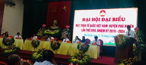 Đại hội đại biểu MTTQ Việt Nam huyện Phú Xuyên lần thứ XVIII, nhiệm kỳ 2019-2024 thành công tốt đẹp