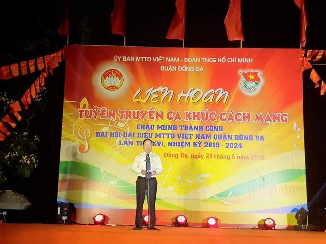 Quận Đống Đa tổ chức đêm Liên hoan tuyên truyền ca khúc cách mạng chào mừng thành công Đại hội MTTQ Việt Nam quận lần thứ XVI, nhiệm kỳ 2019-2024.