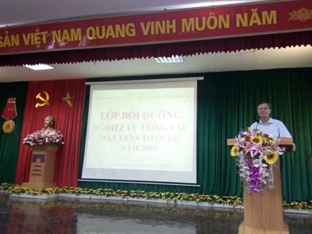 Ủy ban MTTQ Việt Nam huyện Thanh Trì bồi dưỡng nghiệp vụ công tác Mặt trận đợt 1 năm 2019