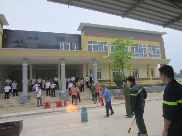Huyện Quốc Oai tập huấn nghiệp vụ Phòng cháy chữa cháy