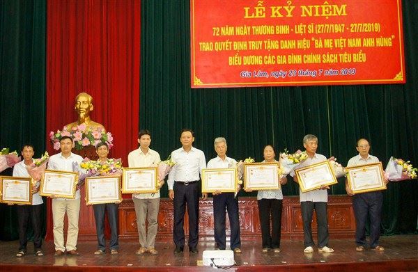 Gia Lâm tổ chức Lễ kỷ niệm 72 ngày Thương binh, Liệt sĩ.