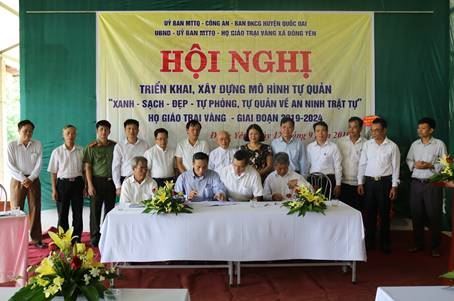 Huyện Quốc Oai tổ chức mô hình điểm tự quản tại thôn Công giáo Toàn Tòng