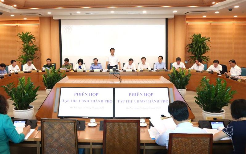 Tập thể UBND TP Hà Nội xem xét, cho ý kiến 11 nội dung quan trọng