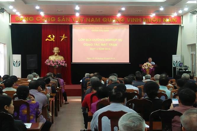 Ủy ban MTTQ Việt Nam quận Cầu Giấy tổ chức lớp bồi dưỡng nghiệp vụ công tác Mặt trận năm 2019