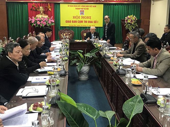 Ủy ban đoàn kết Công giáo thành phố Hà Nội  giao ban cụm thi đua số 1 năm 2019