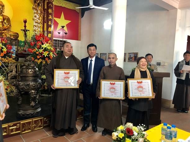 Ban trị sự Phật giáo quận Hoàng Mai tổng kết công tác Phật sự năm 2019