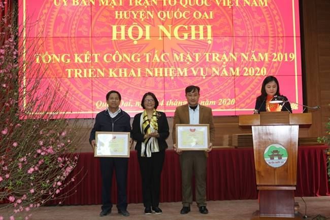 Huyện Quốc Oai tổng kết công tác Mặt trận năm 2019.
