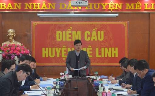 Phó Chủ tịch UBND Thành phố làm việc về công tác phòng, chống dịch bệnh COVID-19 tại huyện Mê Linh.
