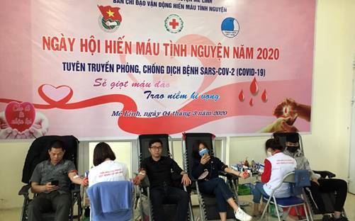 Huyện Mê Linh tổ chức Ngày hội hiến máu tình nguyện năm 2020.