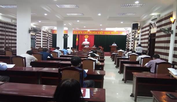 Ủy ban MTTQ Việt Nam huyện Phúc Thọ góp ý vào Báo cáo chính trị Đại hội Đảng bộ huyện lần thứ XXI