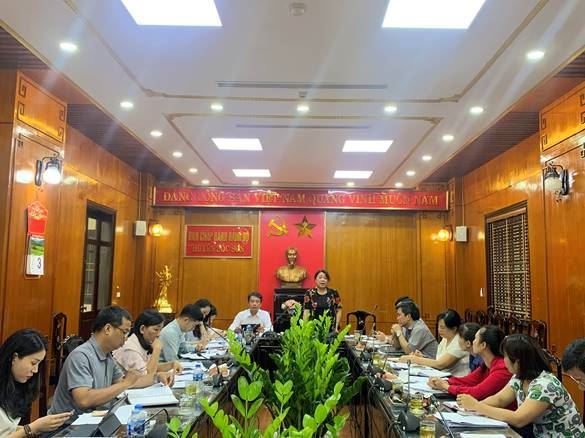 Đoàn kiểm tra của TP về giám sát thực hiện chính sách hỗ trợ người dân gặp khó khăn do đại dịch Covid-19 tại huyện Sóc Sơn 
