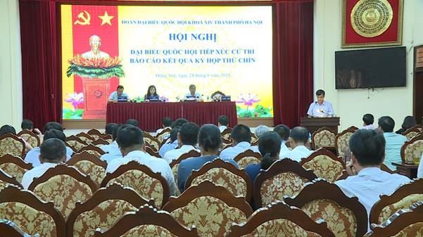 Đoàn đại biểu Quốc hội khóa XIV TP Hà Nội tiếp xúc với cử tri huyện Đông Anh sau kỳ họp thứ 9