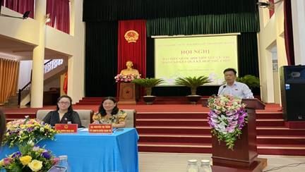 Đoàn đại biểu Quốc hội thành phố Hà Nội tiếp xúc với cử tri huyện Thanh Trì sau kỳ họp thứ 9 Quốc hội khoá XIV