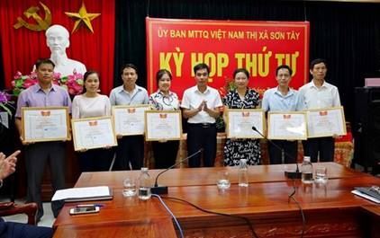 Ủy ban MTTQ Việt Nam thị xã Sơn Tây tổ chức Kỳ họp thứ tư