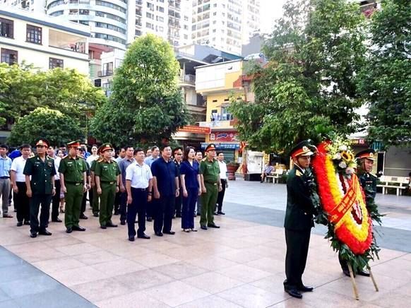 Quận Hoàng Mai tổ chức dâng hương tưởng niệm các Anh hùng Liệt sỹ nhân dịp kỷ niệm 73 năm ngày Thương binh Liệt sỹ (27/7/1947-27/7/2020)