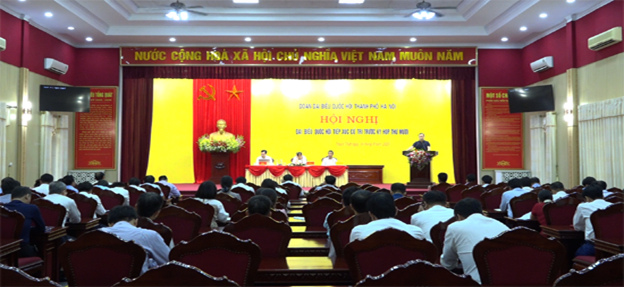 Đoàn Đại biểu Quốc hội thành phố Hà Nội tiếp xúc cử tri huyện Thạch Thất trước Kỳ họp thứ 10