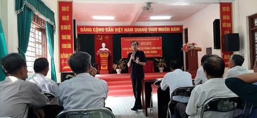 Ủy ban MTTQ Việt Nam huyện Thanh Trì tổ chức tuyên truyền phòng chống dịch bệnh, vệ sinh an toàn thực phẩm và vệ sinh môi trường