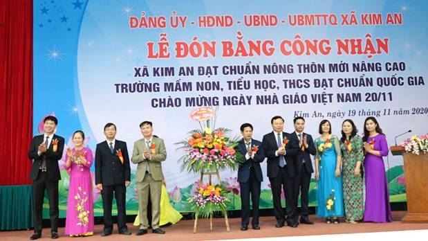 Xã Kim An huyện Thanh Oai đón bằng công nhận đạt chuẩn Nông thôn mới nâng cao