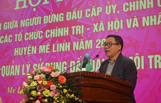      Huyện Mê Linh tổ chức hội nghị đối thoại giữa người đứng đầu cấp ủy, chính quyền với MTTQ, các tổ chức chính trị - xã hội và Nhân dân năm 2020.