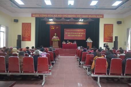 HĐND TP tiếp xúc cử tri tại huyện Mê Linh sau kỳ họp thứ 18 HĐND TP khóa XV.