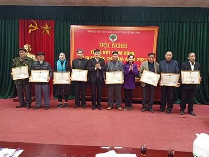 Hội Người cao tuổi huyện Mê Linh tổ chức Hội nghị tổng kết công tác Hội năm 2020 và ký giao ước thi đua năm 2021.