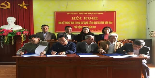Ban đoàn kết công giáo huyện Thạch Thất tổ chức hội nghị tổng kết năm 2020
