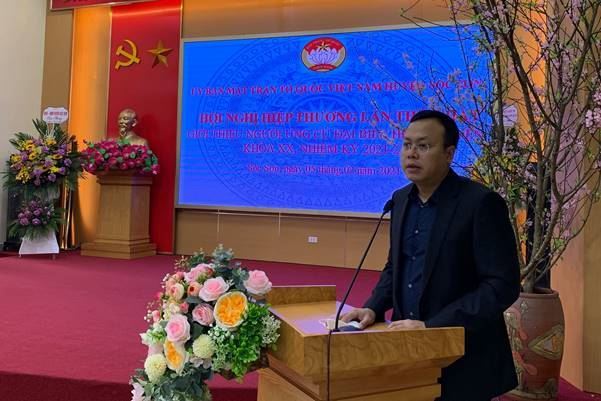 Huyện Sóc Sơn tổ chức hiệp thương lần thứ nhất để thỏa thuận về cơ cấu, thành phần, số lượng người ứng cử đại biểu HĐND huyện khóa XX nhiệm kỳ 2021 – 2026